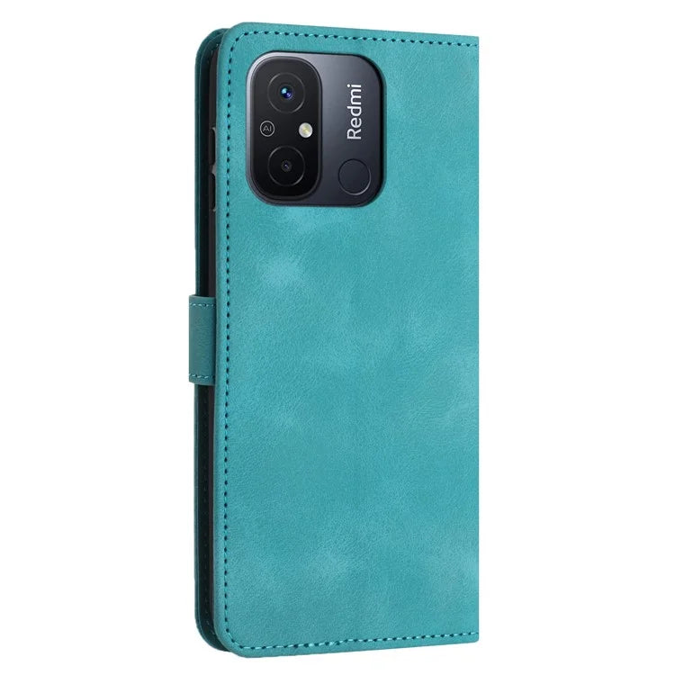For Xiaomi Redmi 12C 4G Case Folio Bookstytle Skin-touch PU Leather Phone Cover