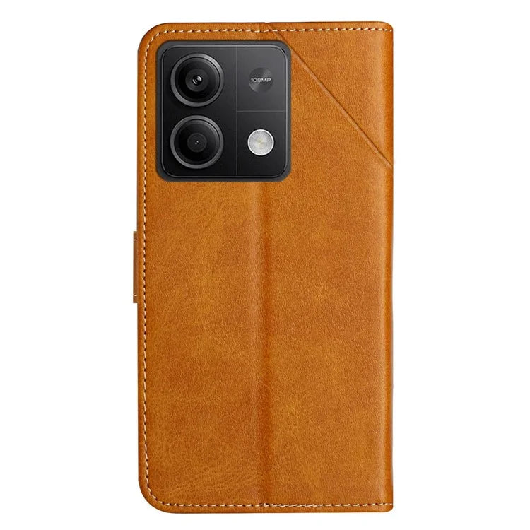 For Xiaomi Redmi Note 13 5G Leather Case Line Pattern Wallet Phone Cover