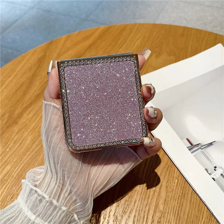 For Samsung Galaxy Z Flip5 5G / Z Flip6 5G Case Rhinestone Decor Hard PC Phone Cover