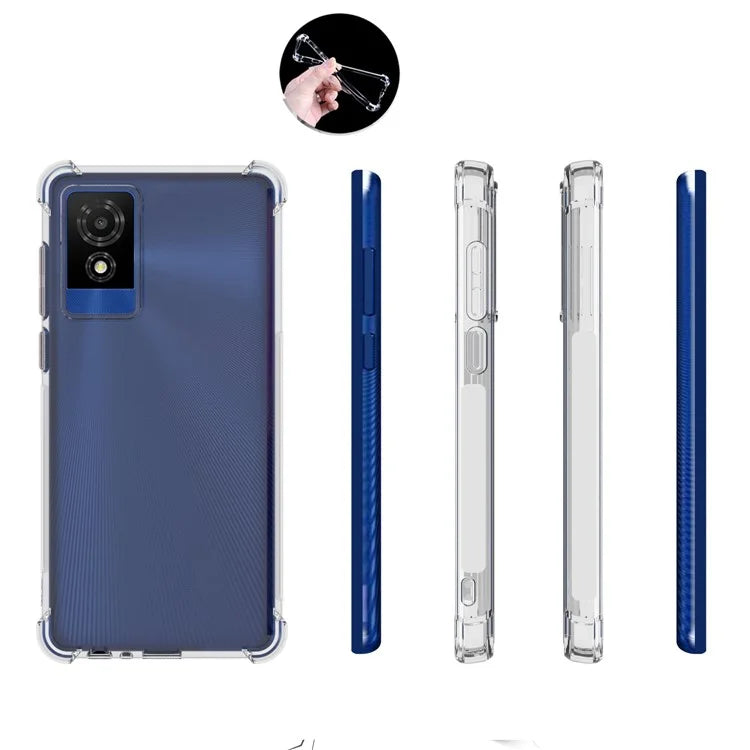 For TCL 501 TPU Case Transparent Drop-proof Protective Phone Cover