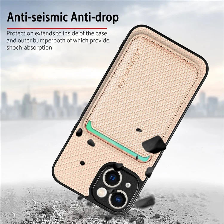 M2 For iPhone 13 Case 2-in-1 Magnetic Detachable Leather Cover with Card Holder