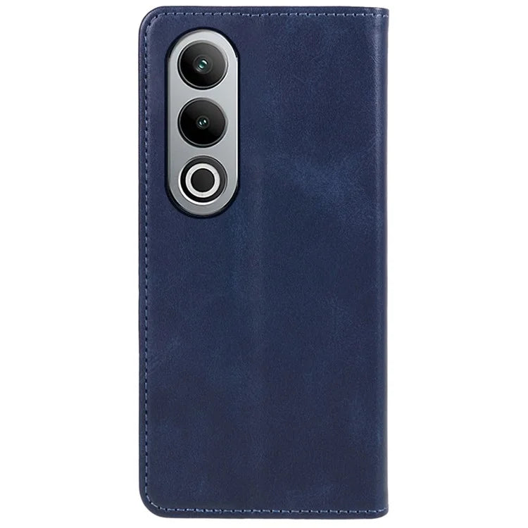 For OnePlus Nord CE4 5G Case PU Leather Wallet Cover Calf Texture Phone Shell with Magnetic Clasp