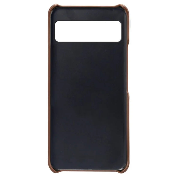 For Google Pixel 8a Case Calf Texture PU Leather Hard PC Phone Cover