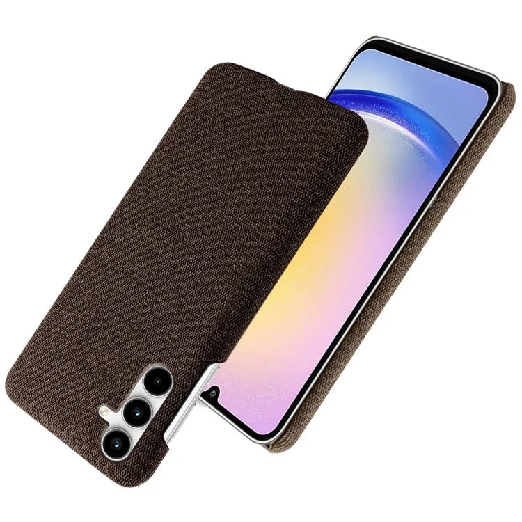For Samsung Galaxy A25 5G (Global) (161.0 x 76.5 x 8.3mm) Case Cloth+PC Protective Phone Cover