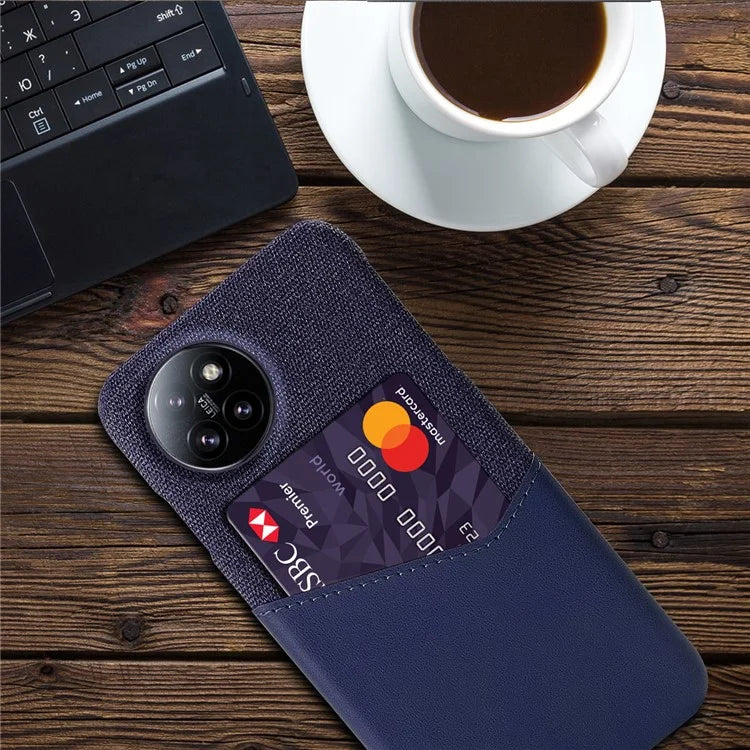 For Xiaomi Civi 4 Pro 5G / 14 Civi 5G Case Leather+PC Cloth Texture Phone Cover with Card Slot