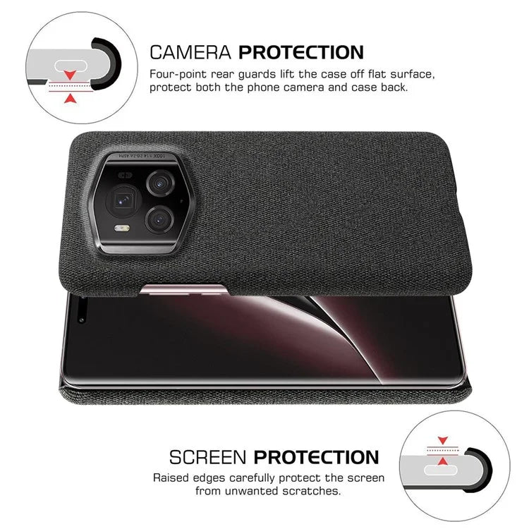 For Honor Magic6 RSR Porsche Design 5G Phone Cover Cloth+PC Drop-proof Back Case