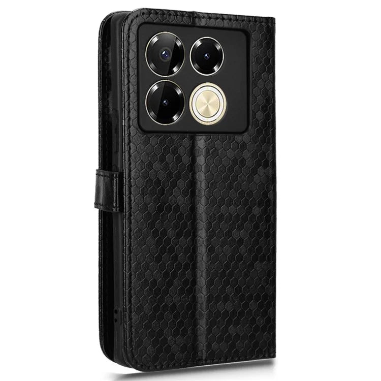 For Infinix Note 40 Pro 5G Case Dots Pattern PU Leather Stand Phone Cover