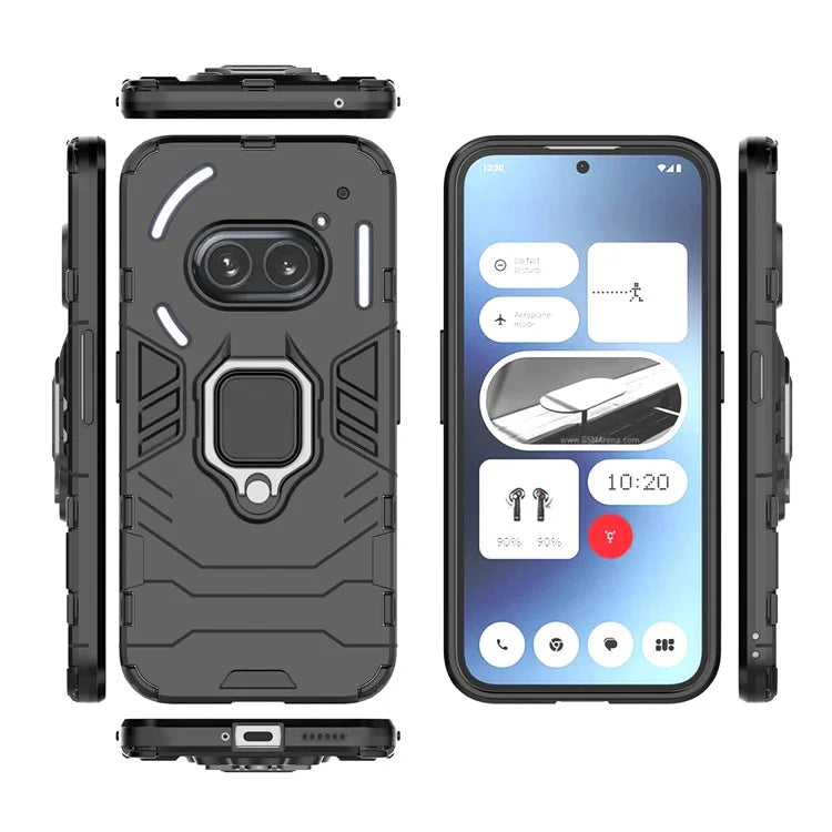 For Nothing Phone (2a) Case PC+TPU Drop-resistant Kickstand Cell Phone Shell