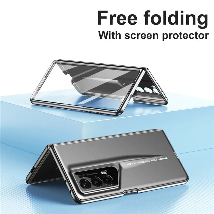 918 Series for Honor Magic V2 RSR Porsche Design Case Hard PC Phone Cover with Tempered Glass Film / Stylus