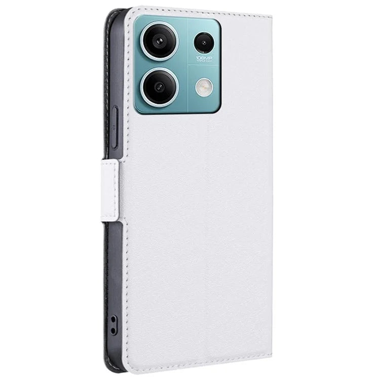 For Xiaomi Redmi Note 13 4G Protective Case PU Leather + TPU Shockproof Phone Cover