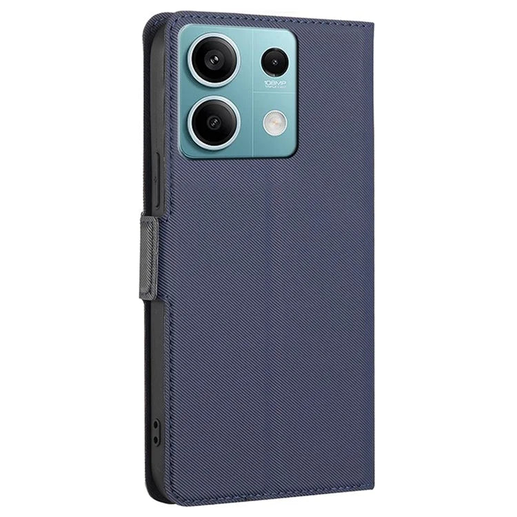 For Xiaomi Redmi Note 13 4G Case Dual Magnetic Clasp Phone Leather Cover with Card Slots