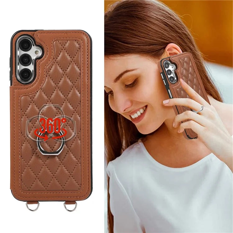 For Samsung Galaxy A54 5G Anti-Scratch Phone Case Pattern Printing TPU+PU Leather Stand Shell