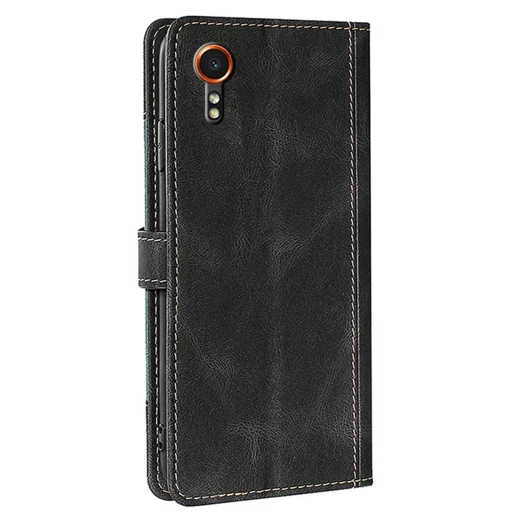 For Samsung Galaxy Xcover7 PU Leather Cover Stand Wallet Shockproof Phone Case