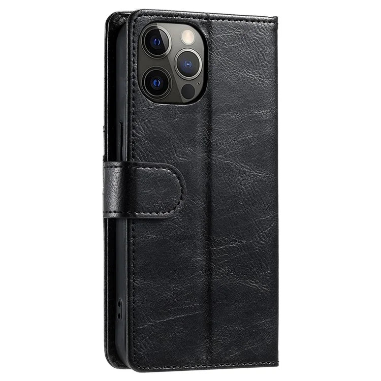 013 Style For iPhone 12 Pro Max Case PU Leather Stand Flip Phone Cover with 6 Card Slots