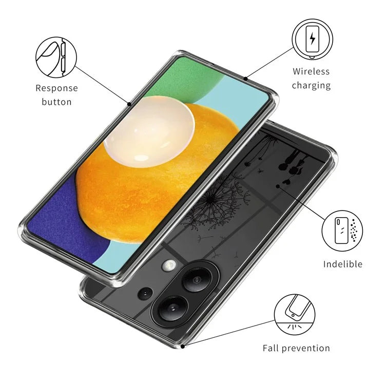 For Xiaomi Redmi Note 13 4G Phone Case Pattern Printing TPU Shock Absorbing Cover