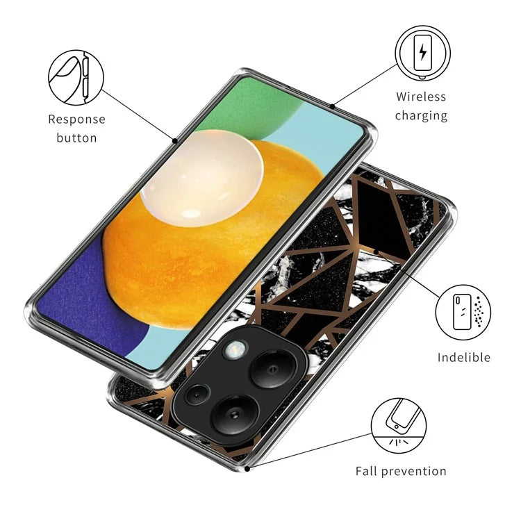 For Xiaomi Redmi Note 13 Pro 4G / Poco M6 Pro 4G Phone Case Pattern Printing TPU Back Cover
