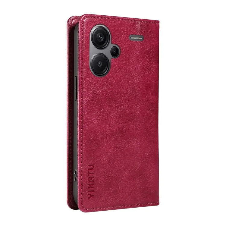 YIKATU YK-006 For Xiaomi Redmi Note 13 Pro+ 5G Case Magnetic Closing Leather Phone Cover