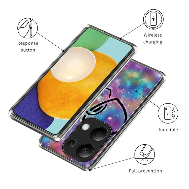 For Xiaomi Redmi Note 13 Pro 4G / Poco M6 Pro 4G TPU Case Soft Phone Cover Pattern Printing
