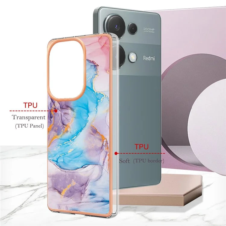 YB IMD Series-1 For Xiaomi Redmi Note 13 Pro 4G / Poco M6 Pro 4G Case Electroplating TPU Phone Cover