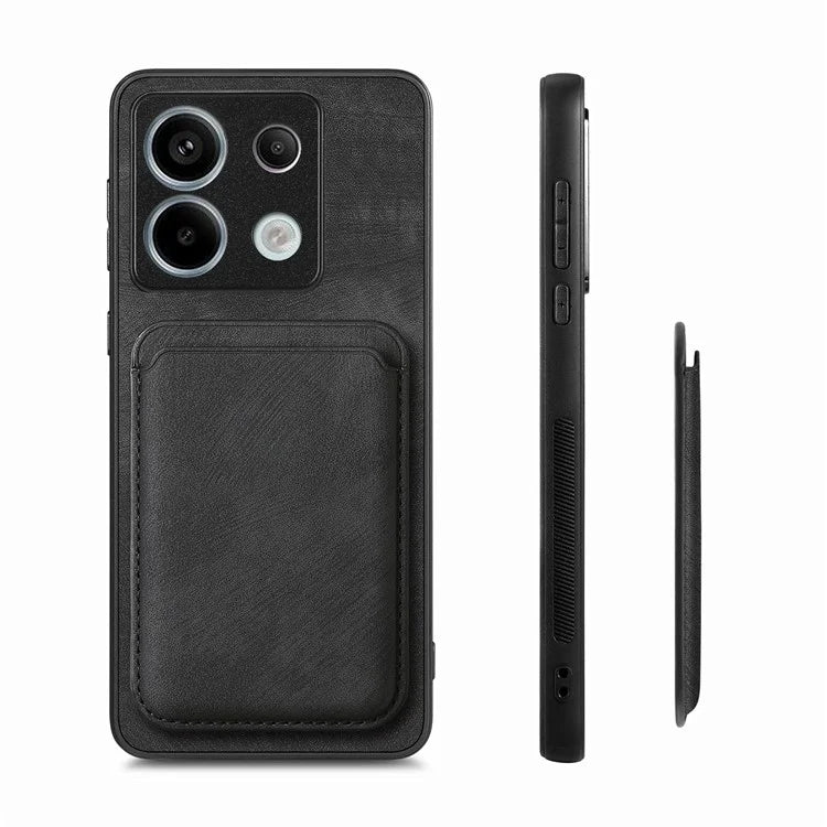 D12 For Xiaomi Redmi Note 13 Pro 5G / Poco X6 5G Magnetic Card Holder Case Vintage Phone Leather Cover
