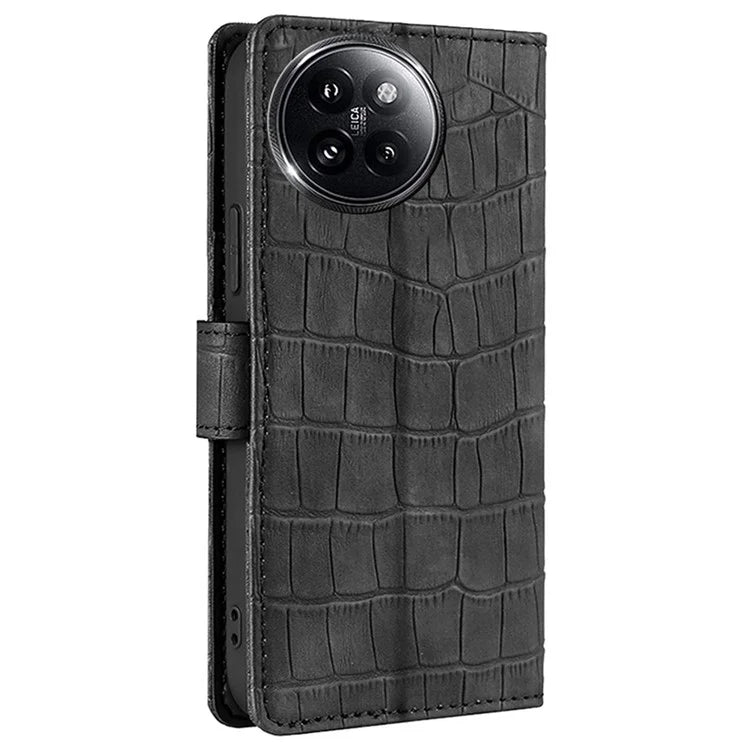 For Xiaomi Civi 4 Pro 5G / 14 Civi 5G Magnetic Phone Case Crocodile Texture Leather Cover