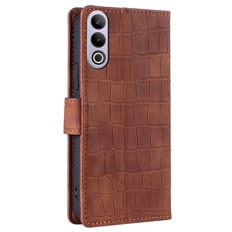 For OnePlus Ace 3V 5G Case Wallet Stand Crocodile Texture Leather Phone Cover