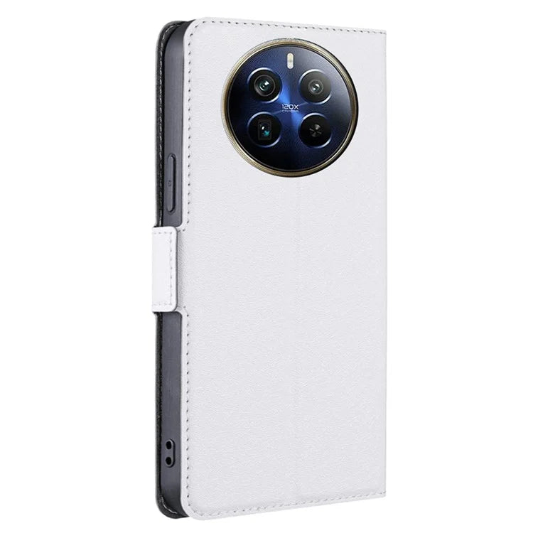 For Realme 12 Pro 5G / 12 Pro+ 5G Phone Case Side Magnetic Clasp PU Leather Flip Cover