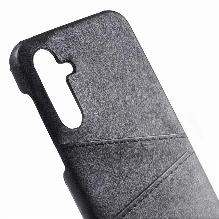 For Samsung Galaxy A15 5G Shockproof Case 2 Card Slots PU+PC Back Phone Cover