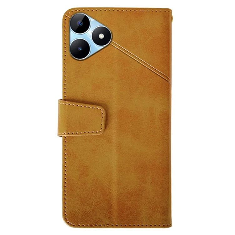 IDEWEI For Realme Note 50 4G Case Scratch-resistant Wallet Calf Texture Phone Cover