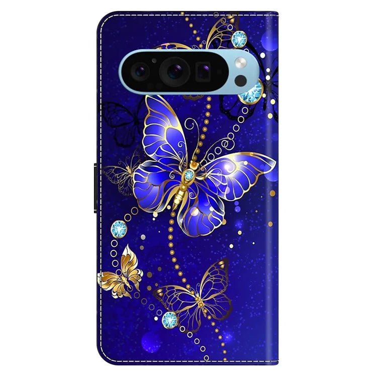 For Google Pixel 9 Pro XL Case Stand 3D Pattern PU Leather Flip Wallet Phone Cover