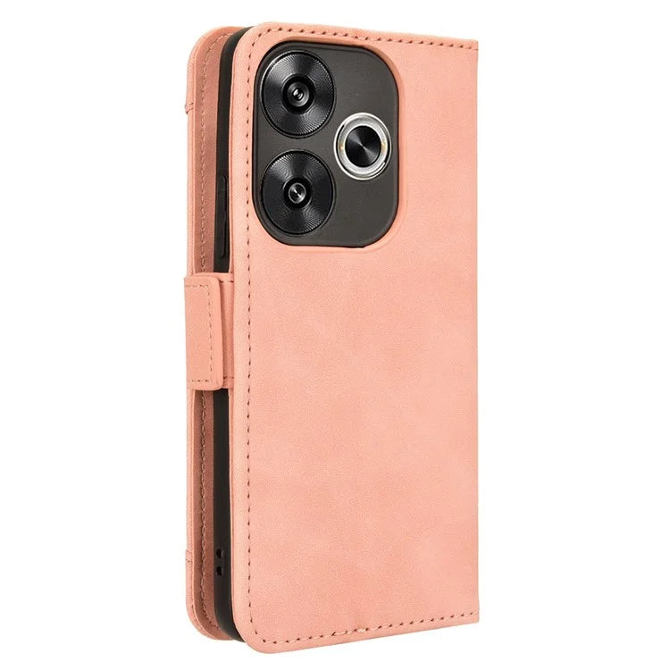 For Xiaomi Redmi Turbo 3 5G / Poco F6 5G Case Wallet Phone Leather Cover with Multiple Card Slots
