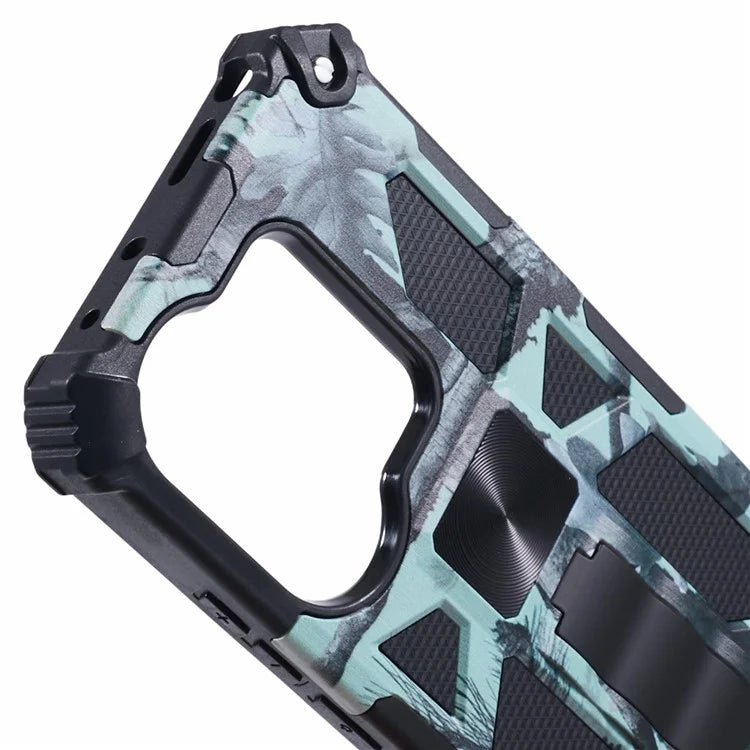 For Xiaomi Redmi Note 13 Pro 4G/Poco M6 Pro 4G Cover Camouflage Cell Phone Protective Shell Kickstand Phone Case