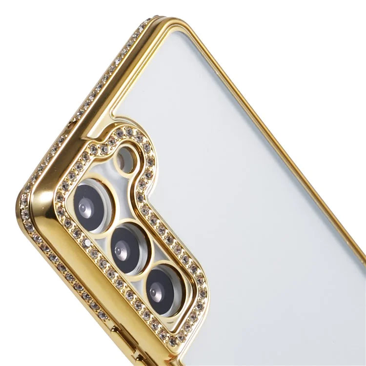 For Samsung Galaxy S23 Cell Phone Cases Rhinestones Decor TPU Flexible Cover