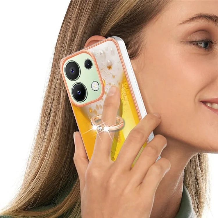 YB IMD Series-20 Style D for Xiaomi Redmi Note 13 4G Case Kickstand TPU Phone Cases Wholesale
