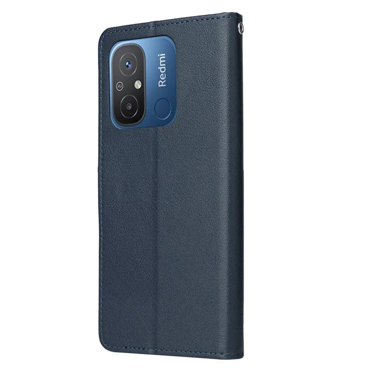 For Xiaomi Redmi 12C 4G / 11A 4G Case PU Leather 3 Card Slots Stand Phone Cover