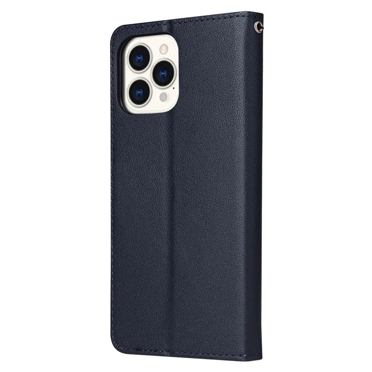 For iPhone 13 Pro Case Card Slots Wallet PU Leather Folio Flip Phone Cover