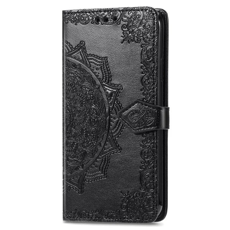 For Nothing Phone (2a) Case PU Leather Mandala Pattern Embossment Flip Wallet Phone Cover