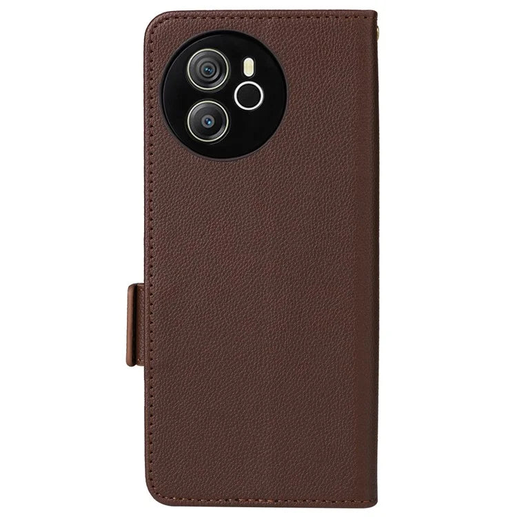 For Blackview Shark 8 Case Leather Folio Stand Phone Cover with Wrist Strap