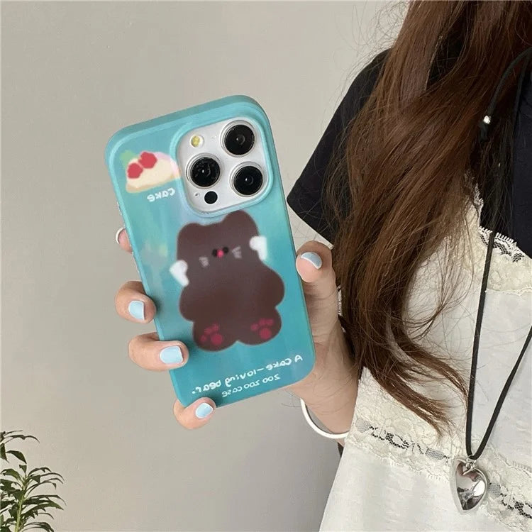 For iPhone 15 Pro Wholesale Case Animal Pattern IMD TPU Phone Shell