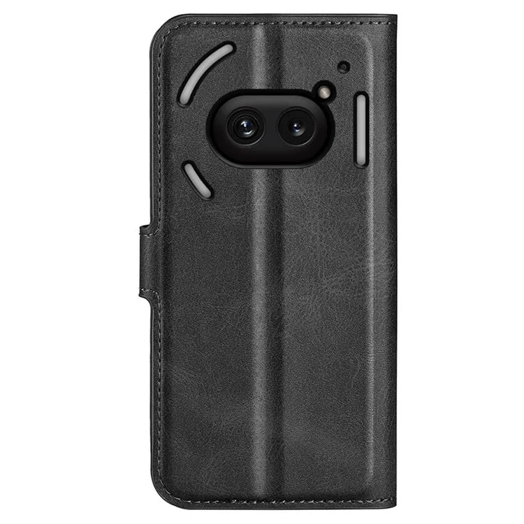 For Nothing Phone (2a) Case PU Leather+TPU Phone Shell Calf Texture Wallet Stand Cover