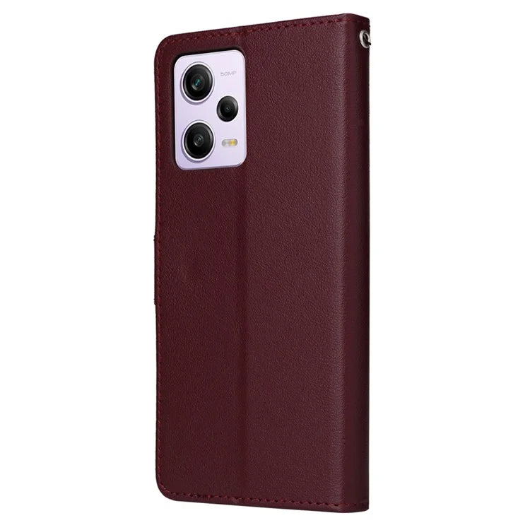 For Xiaomi Redmi Note 12 Pro 5G / Redmi Note 12 Pro Speed 5G / Poco X5 Pro 5G Wallet Case Leather Scratch-proof Stand Cover