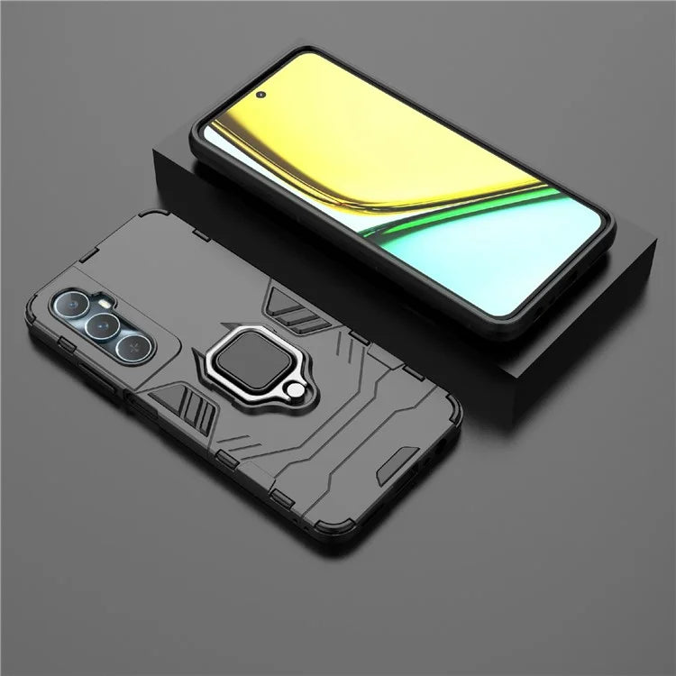 For Realme C65 4G PC+TPU Phone Case Bracket Kickstand Drop Protection Phone Cover