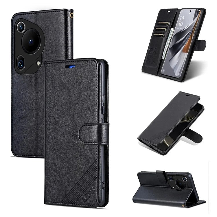 AZNS For Huawei Pura 70 Ultra Case Folding Stand PU Leather Wallet Phone Cover
