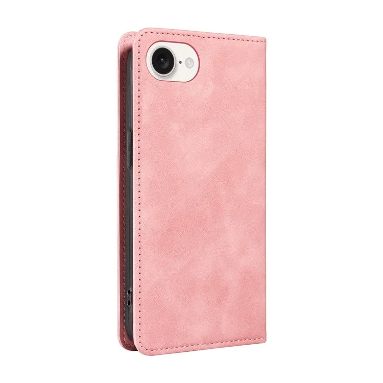 BETOPNICE 003 For iPhone SE (2024) Wallet Case RFID Blocking Leather+TPU Shockproof Phone Shell