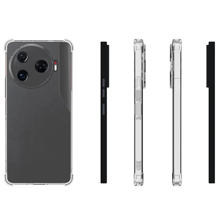 For TECNO Camon 30 Pro 5G Clear TPU Case Thickened Corner Protective Phone Cover