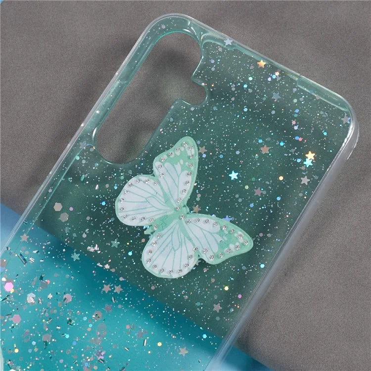 AW Series For Samsung Galaxy A55 5G Case Butterfly Pattern TPU+PVC Phone Cover