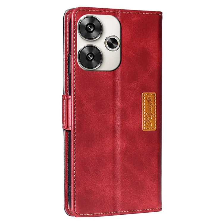 For Xiaomi Redmi Turbo 3 5G / Poco F6 5G Case Color Splicing Leather Drop-Proof Phone Cover with Wallet