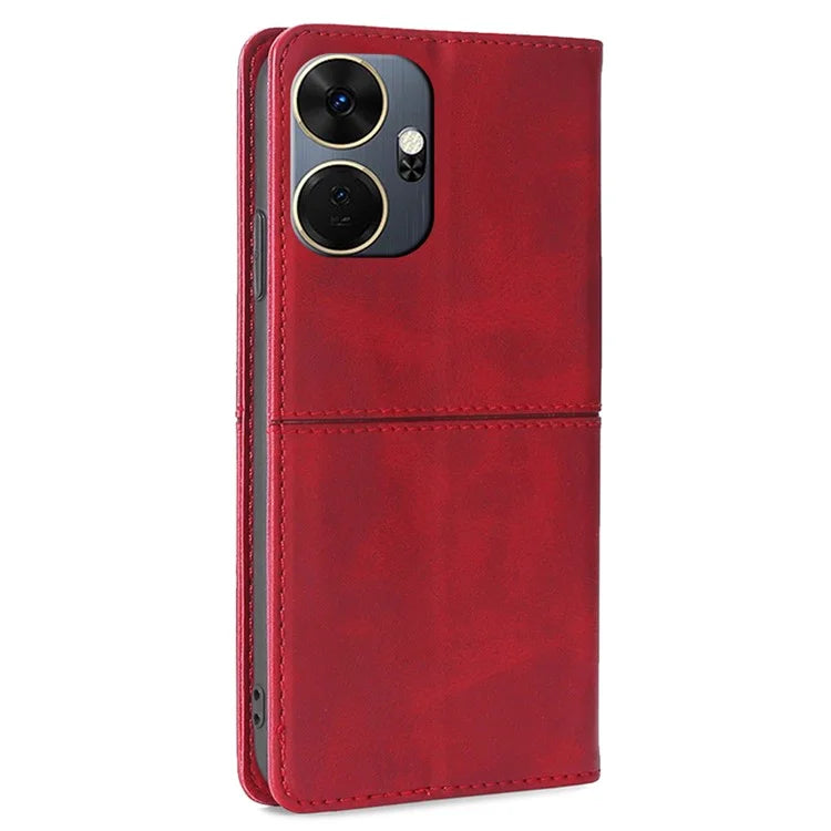 For itel P55+ Case with Card Slots PU Leather Stand Phone Cover