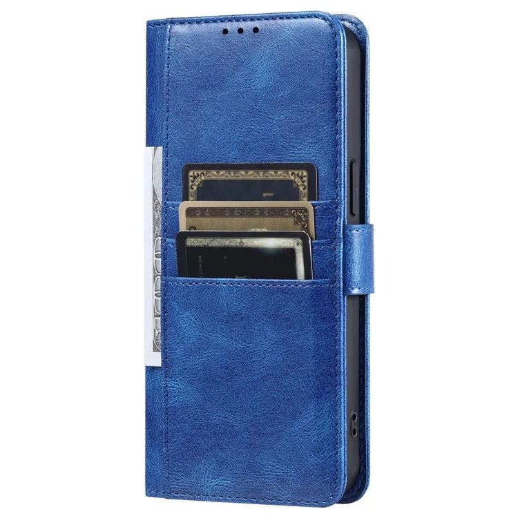 013 For Samsung Galaxy M55 5G / C55 5G / F55 5G Shockproof Case Leather Phone Cover with 6 Card Slots