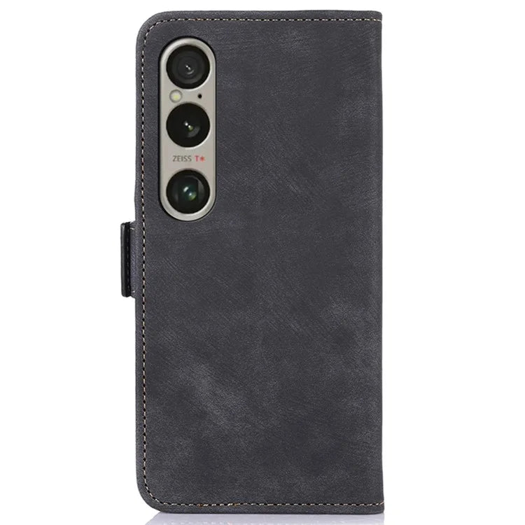 ABEEL For Sony Xperia 1 VI Case Retro Phone Leather Cover with Wallet Stand